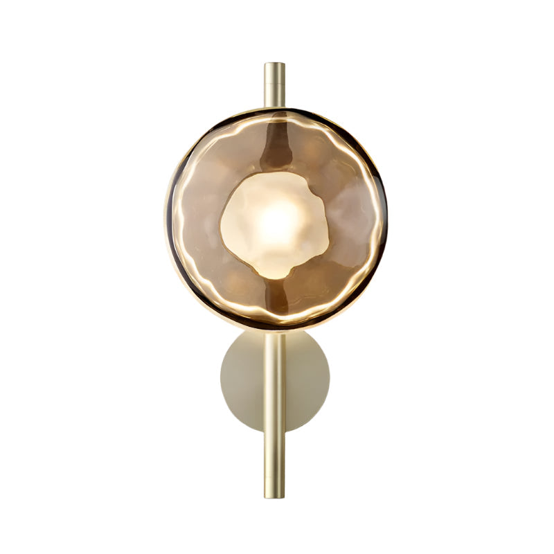 Ceto Collection | Wall Light with Ripple-Textured Glass | Minimalist Sconce for Soft Illumination 20