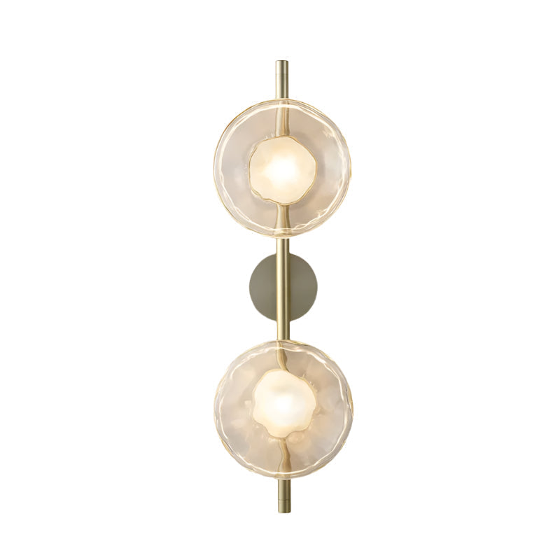 Ceto Collection | Wall Light with Ripple-Textured Glass | Minimalist Sconce for Soft Illumination 5