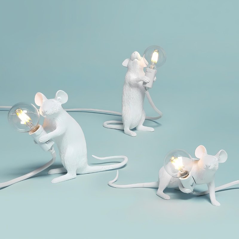 Charming Mouse Table Lamp with LED Light Bulb | Adorable Home Decor for Warm Ambiance 4