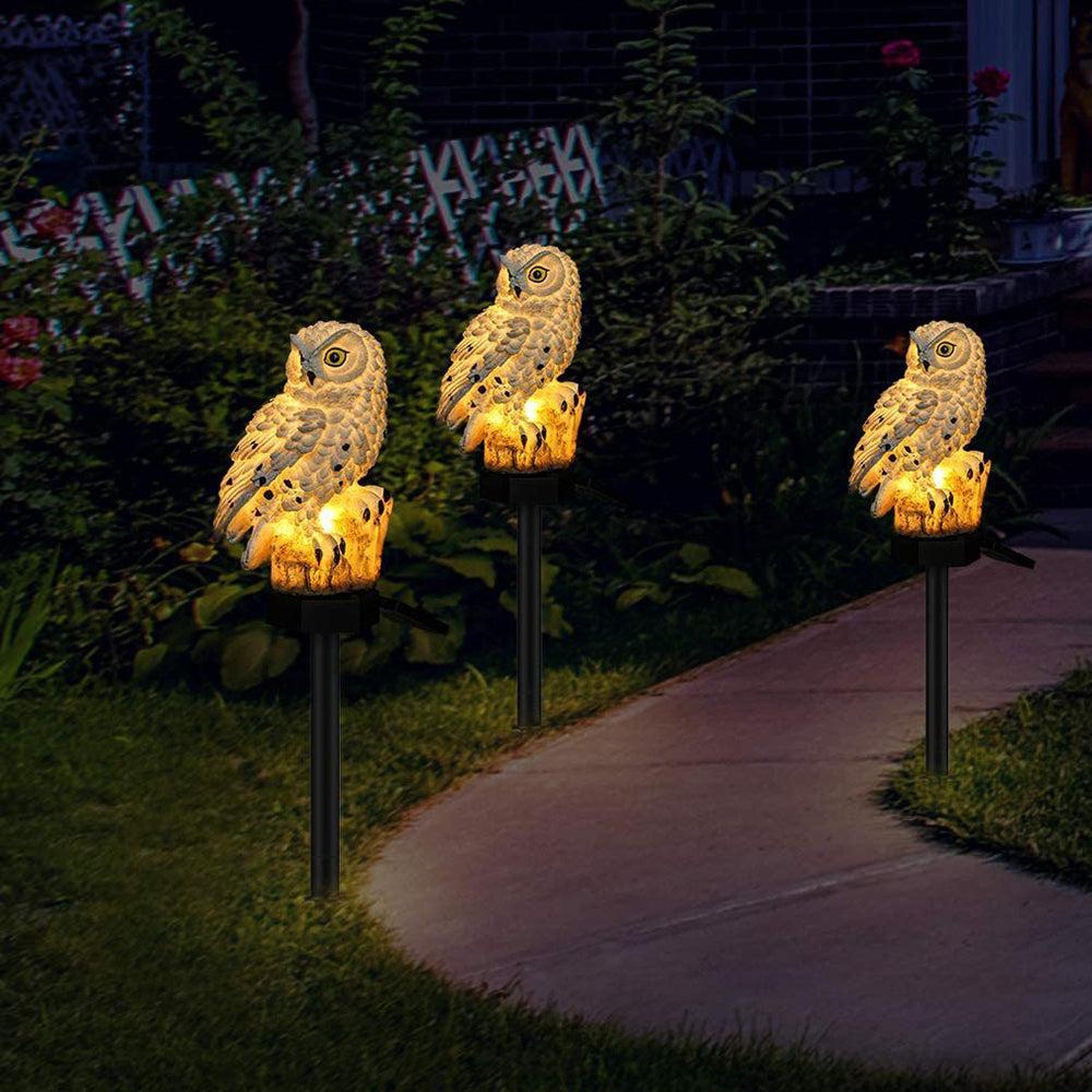 Charming Solar Owl Lamp Set | Eco-Friendly LED Lighting for Outdoor Spaces 4