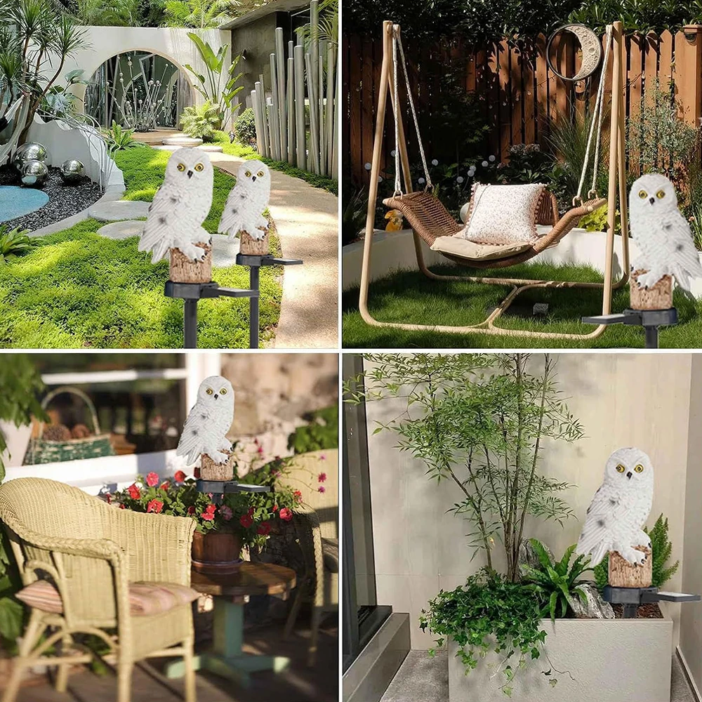 Charming Solar Owl Lamp Set | Eco-Friendly LED Lighting for Outdoor Spaces 6