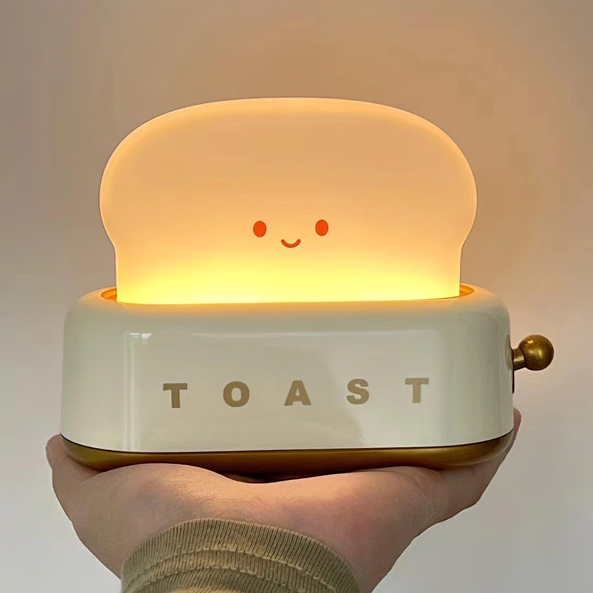 Charming Toaster Design Table Lamp with Adjustable Brightness | Portable Cordless Night Light for Home and Office 2