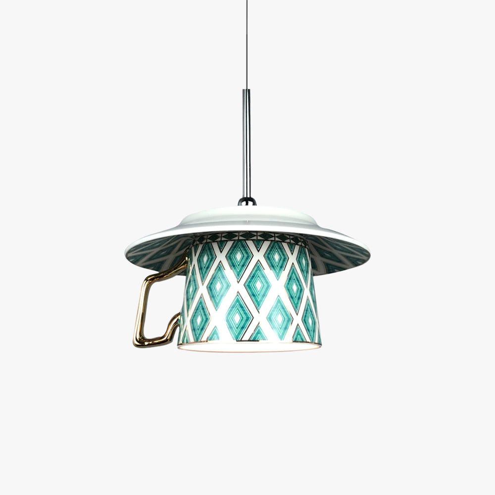 Charming Vintage Pendant Light with Ceramic Shade | Adjustable Height for Cozy Kitchen Pendant Lighting 1