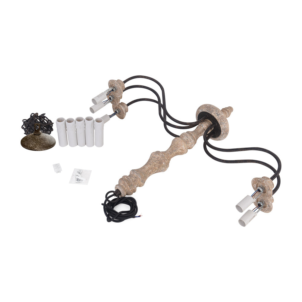 Farmhouse Candle Chandelier | 2 Colours