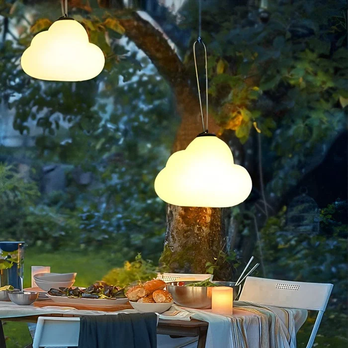 Cloud Design | LED Hanging Lamp with Waterproof Feature | Modern Aesthetic for Outdoor Spaces 5