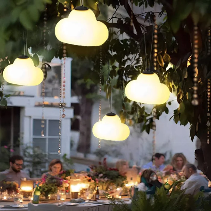 Cloud Design | LED Hanging Lamp with Waterproof Feature | Modern Aesthetic for Outdoor Spaces 6