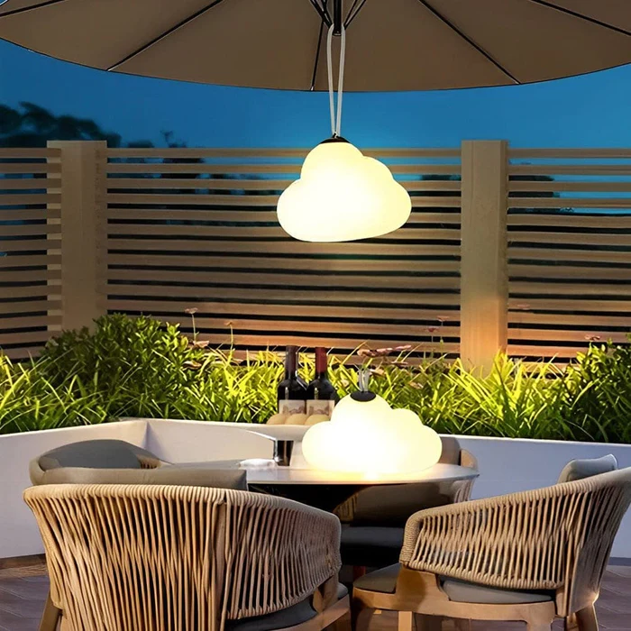 Cloud Design | LED Hanging Lamp with Waterproof Feature | Modern Aesthetic for Outdoor Spaces 7