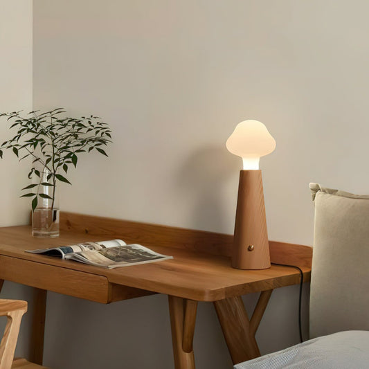 Cloudlet Collection | Table Lamp with Integrated LED Light | Elegant Design for Tranquil Bedroom Ambiance 0