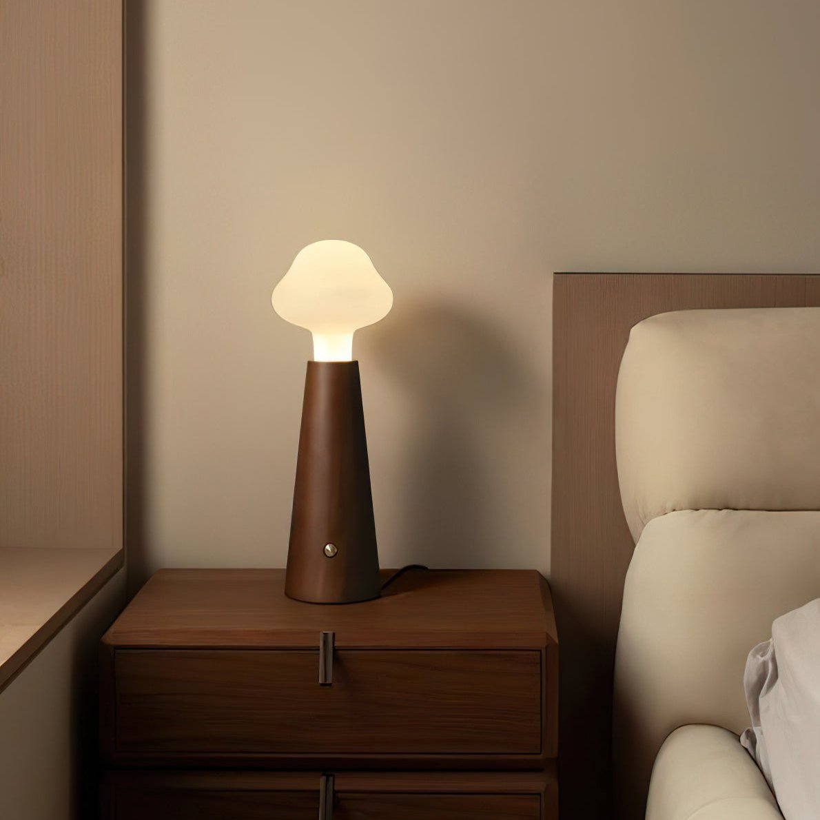 Cloudlet Collection | Table Lamp with Integrated LED Light | Elegant Design for Tranquil Bedroom Ambiance 3