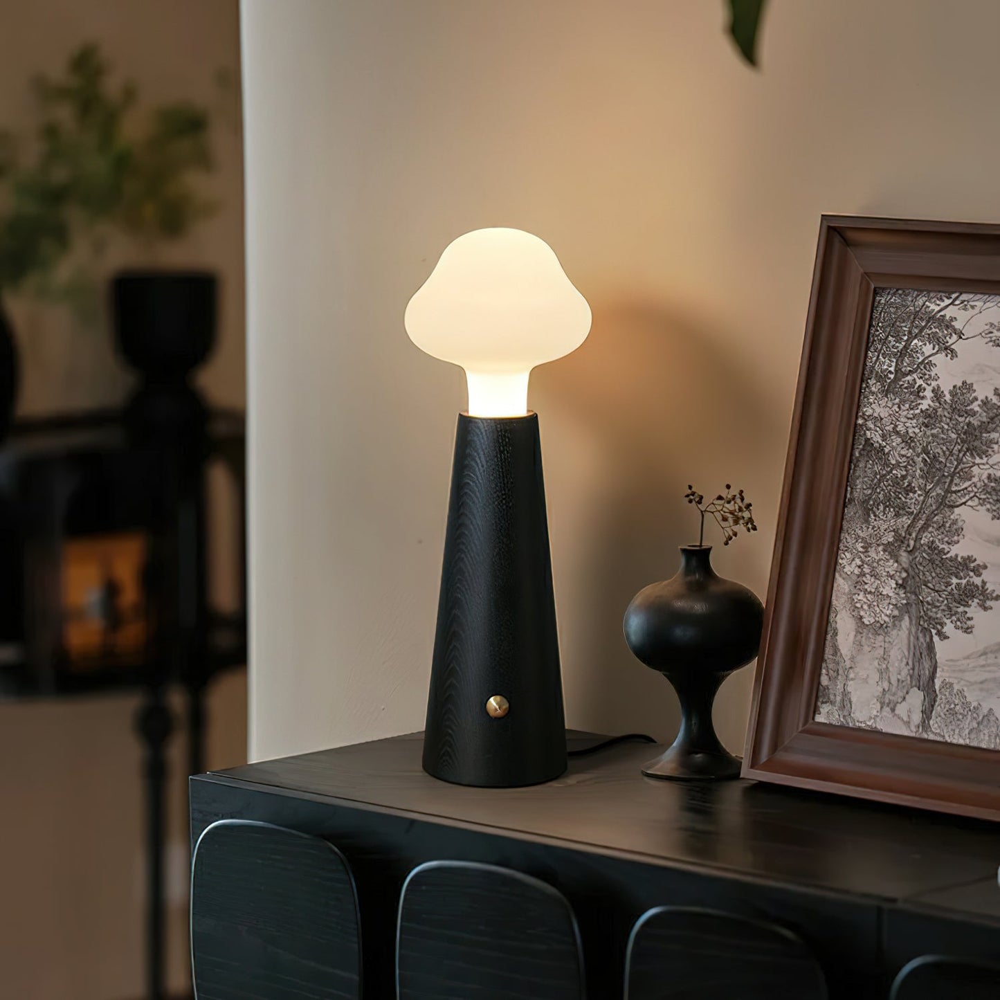 Cloudlet Collection | Table Lamp with Integrated LED Light | Elegant Design for Tranquil Bedroom Ambiance 5