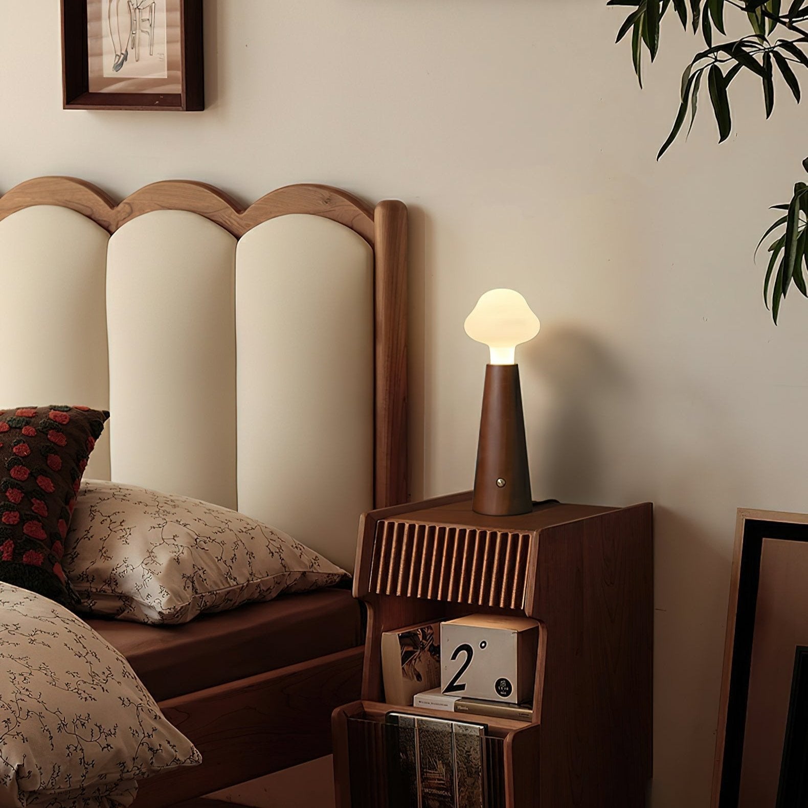 Cloudlet Collection | Table Lamp with Integrated LED Light | Elegant Design for Tranquil Bedroom Ambiance 7