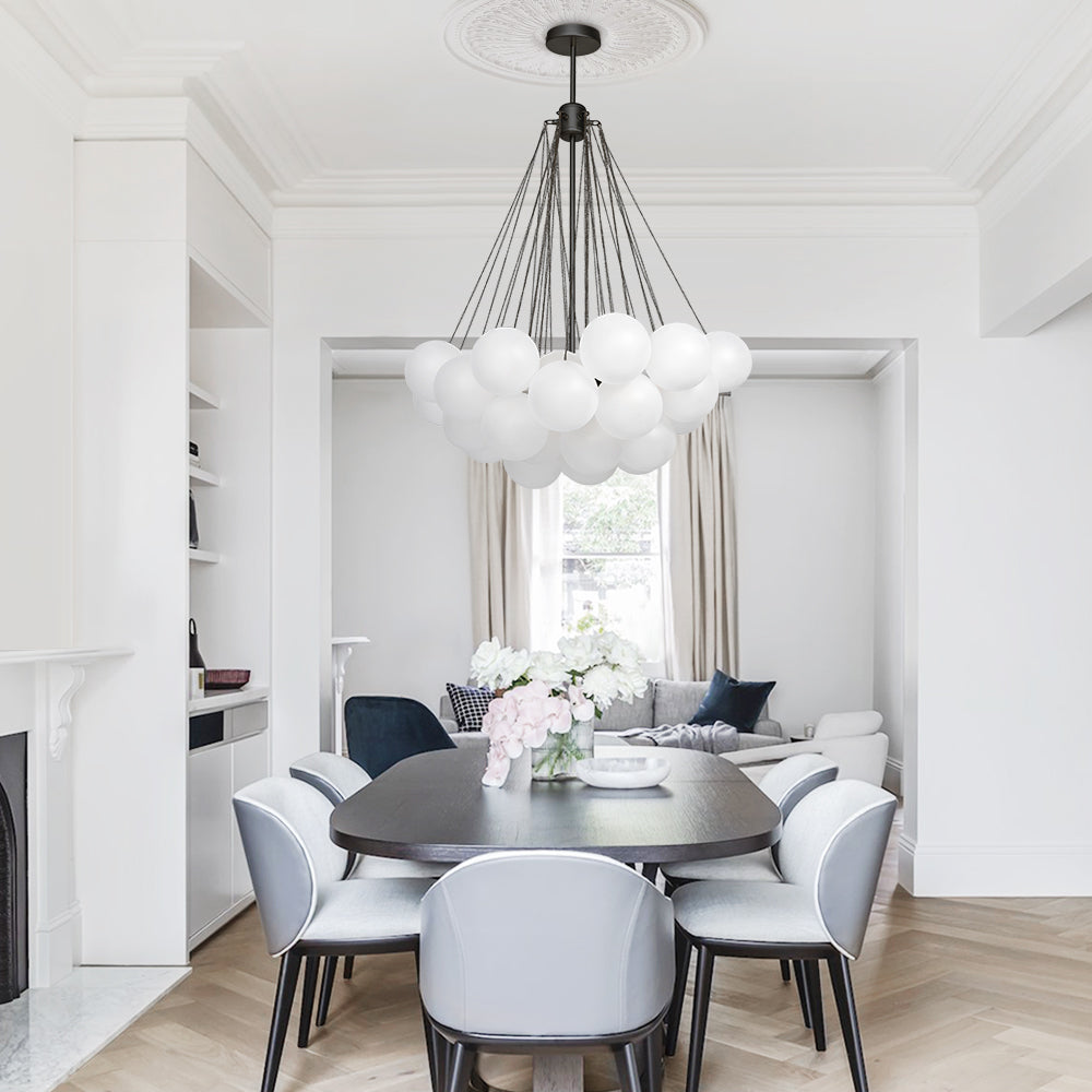 Contemporary Glass Bubble Chandelier Light
