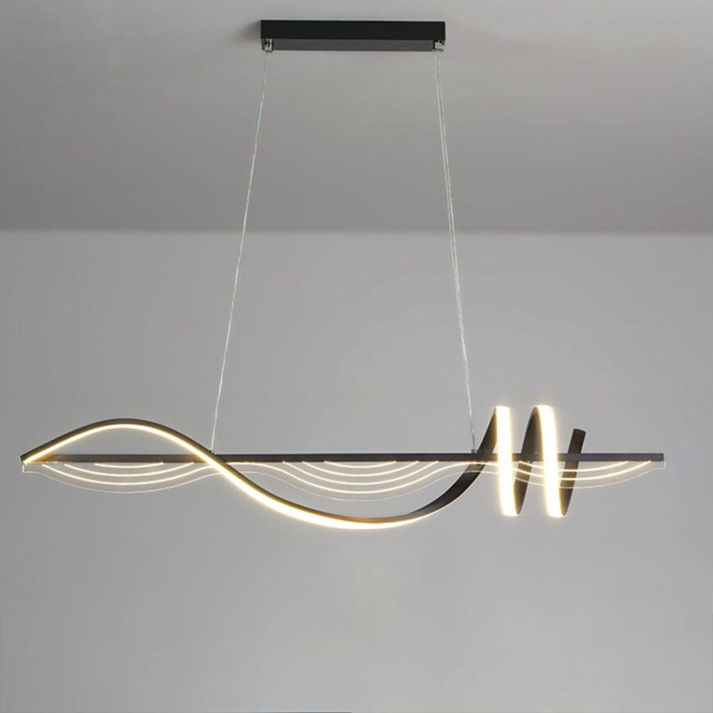 Contemporary Black Pendant Light with Dimmable Feature | Stylish Design for Elegant Interiors 5