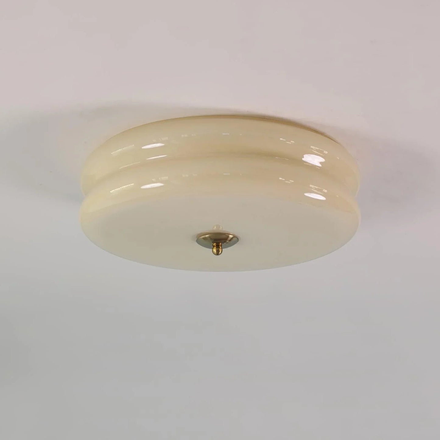 Contemporary Flush Mount Ceiling Light Fixture with Frosted Glass Shade | Modern Design for Soft Ambient Illumination 10