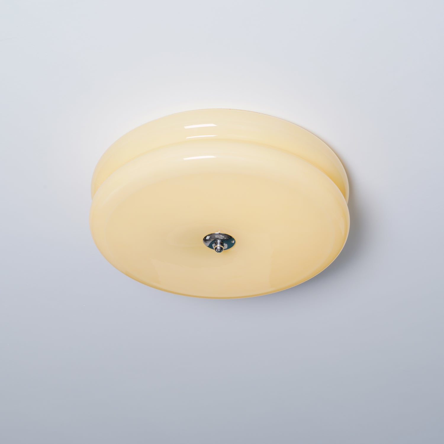 Contemporary Flush Mount Ceiling Light Fixture with Frosted Glass Shade | Modern Design for Soft Ambient Illumination 7
