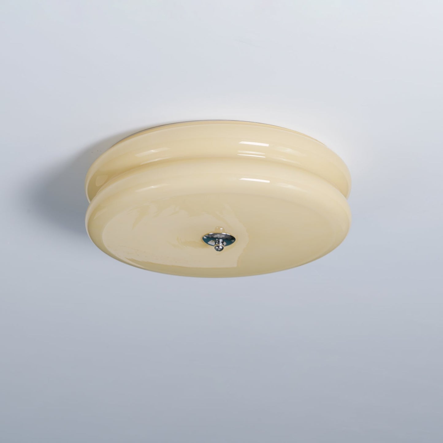 Contemporary Flush Mount Ceiling Light Fixture with Frosted Glass Shade | Modern Design for Soft Ambient Illumination 8