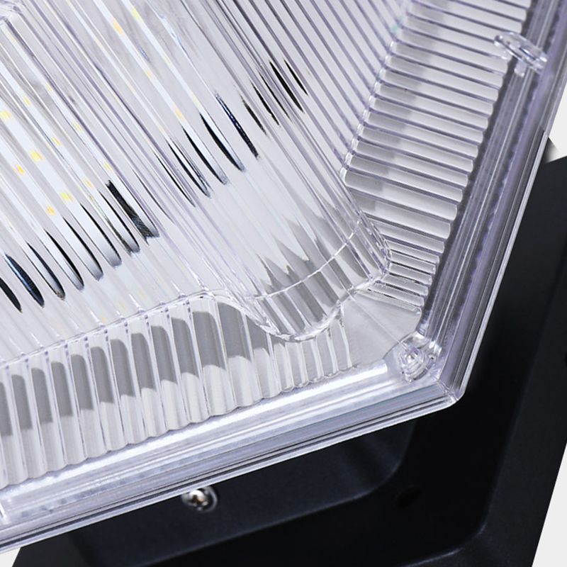 Contemporary Outdoor Lamp | Solar LED Light Fixture with Remote Color Change | Weather-Resistant Design for Versatile Illumination 8