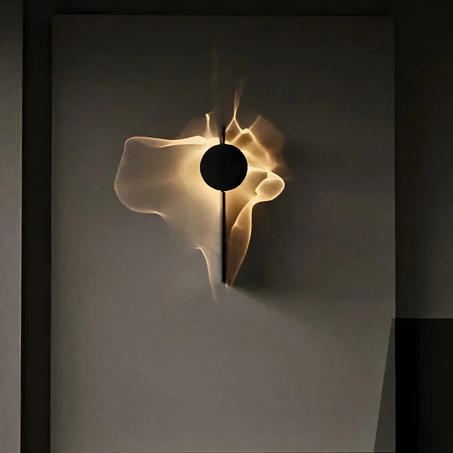 Contemporary Wall Sconce Lighting with 180° Rotatable Head | Fluid Wave Projection for Dynamic Illumination 0