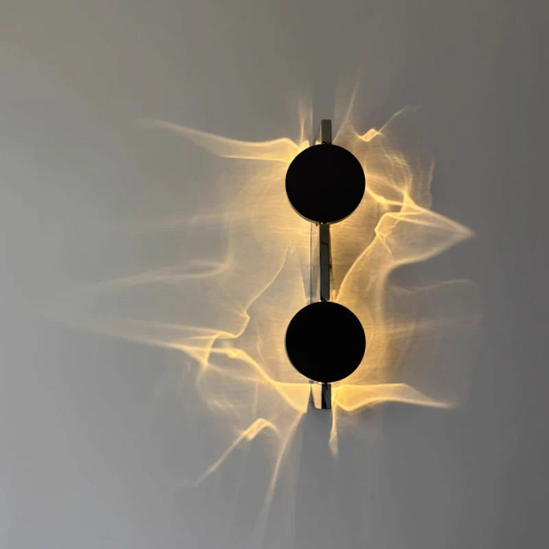 Contemporary Wall Sconce Lighting with 180° Rotatable Head | Fluid Wave Projection for Dynamic Illumination 3