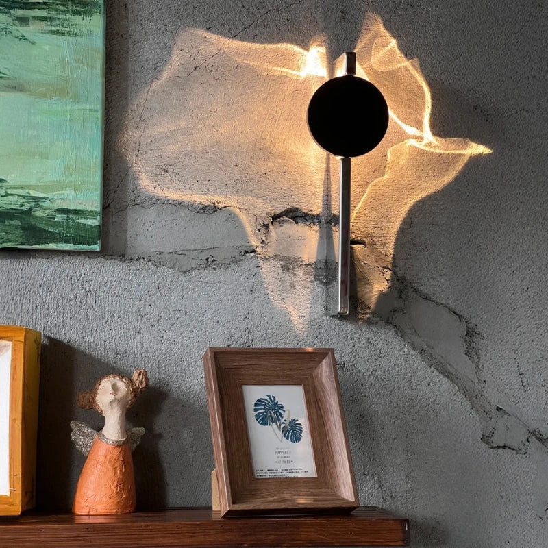 Contemporary Wall Sconce Lighting with 180° Rotatable Head | Fluid Wave Projection for Dynamic Illumination 4