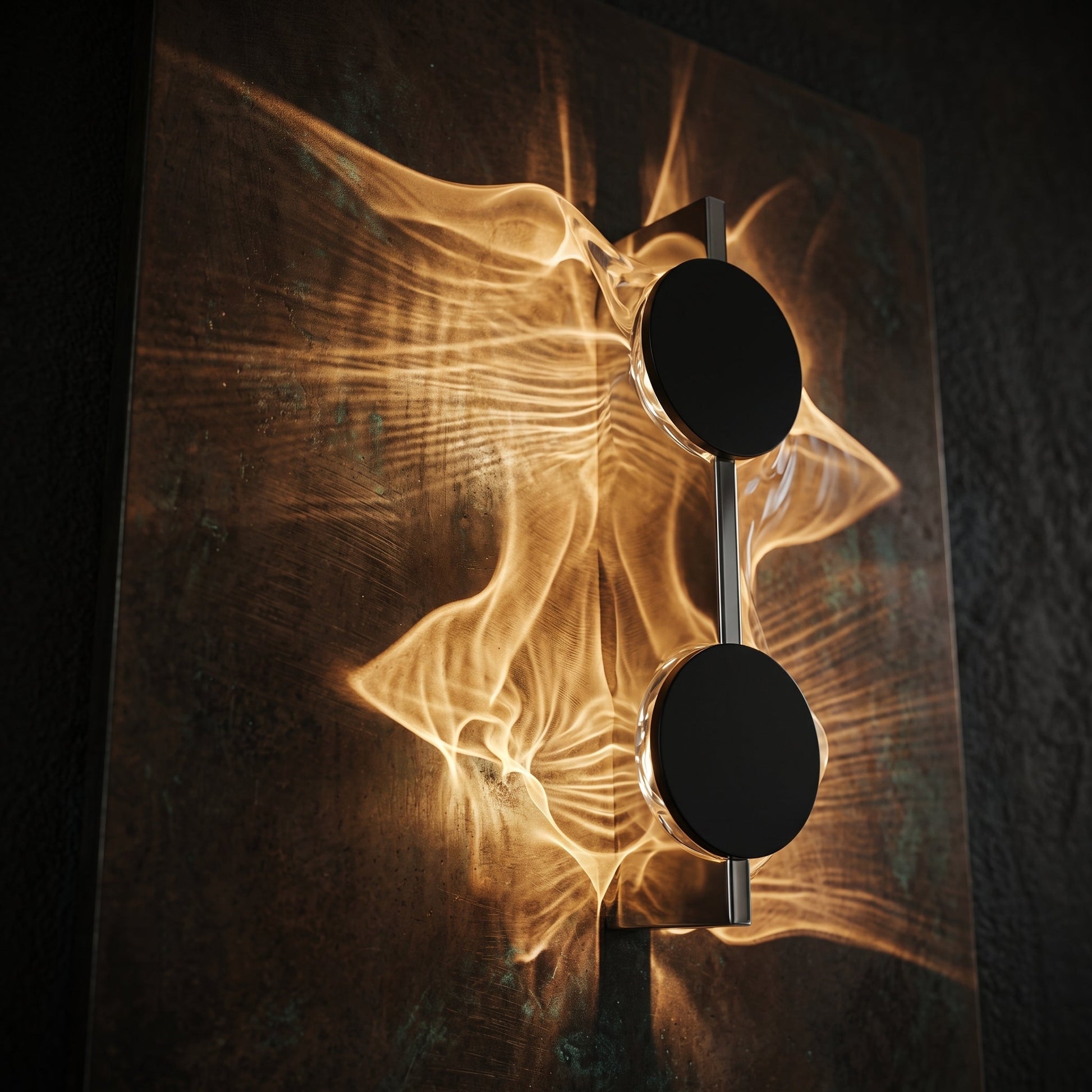 Contemporary Wall Sconce Lighting with 180° Rotatable Head | Fluid Wave Projection for Dynamic Illumination 6