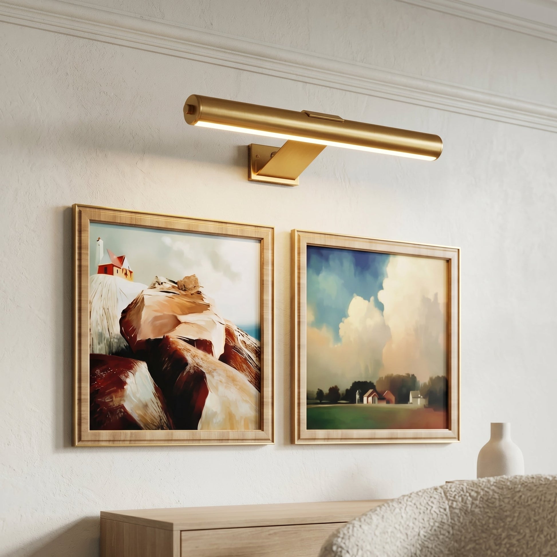 Cordless Battery Operated Picture Light with Adjustable LED | Wireless Design for Stunning Artwork Display 0