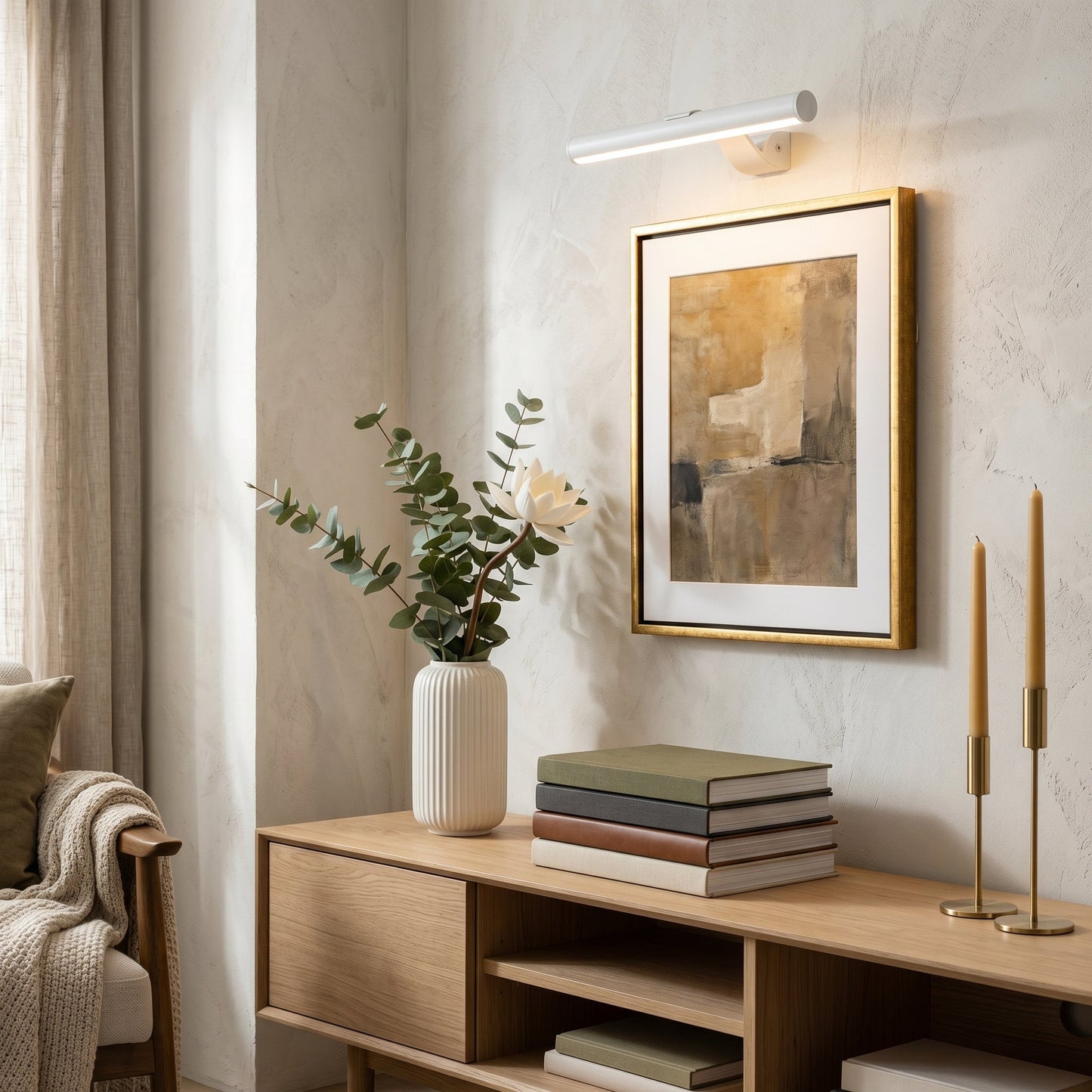 Cordless Battery Operated Picture Light with Adjustable LED | Wireless Design for Stunning Artwork Display 4