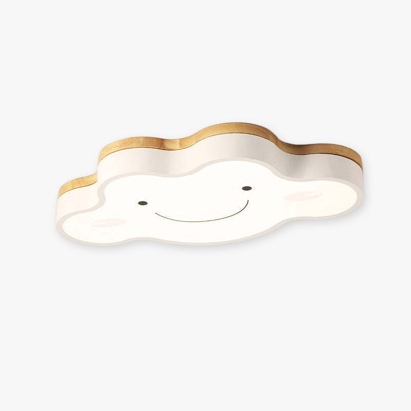 Creative Art | LED Ceiling Light Fixture with Dimmable Remote Control | Modern Wood and Acrylic Design for Soothing Kids Room 1