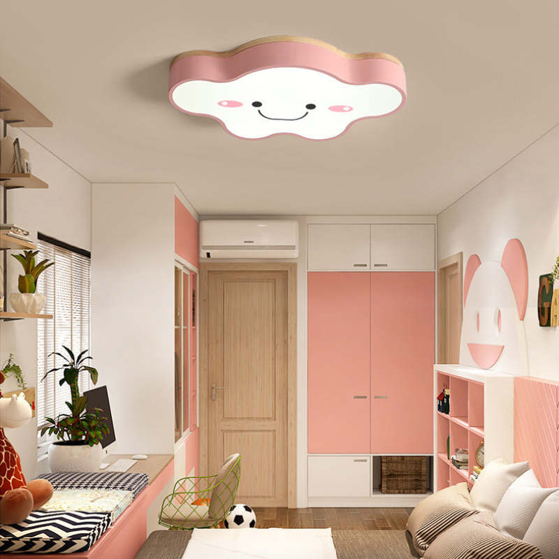 Creative Art | LED Ceiling Light Fixture with Dimmable Remote Control | Modern Wood and Acrylic Design for Soothing Kids Room 3