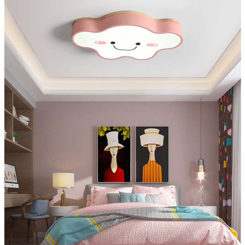 Creative Art | LED Ceiling Light Fixture with Dimmable Remote Control | Modern Wood and Acrylic Design for Soothing Kids Room 5