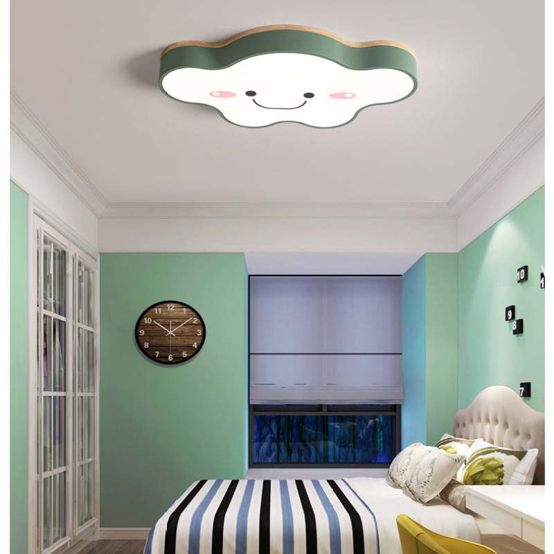 Creative Art | LED Ceiling Light Fixture with Dimmable Remote Control | Modern Wood and Acrylic Design for Soothing Kids Room 6
