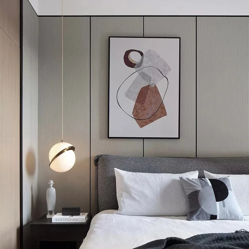 Crescent Pendant Lamp | Elegant Acrylic Chandelier with Brushed Brass Finish | Perfect for Living Rooms and Bedrooms 5