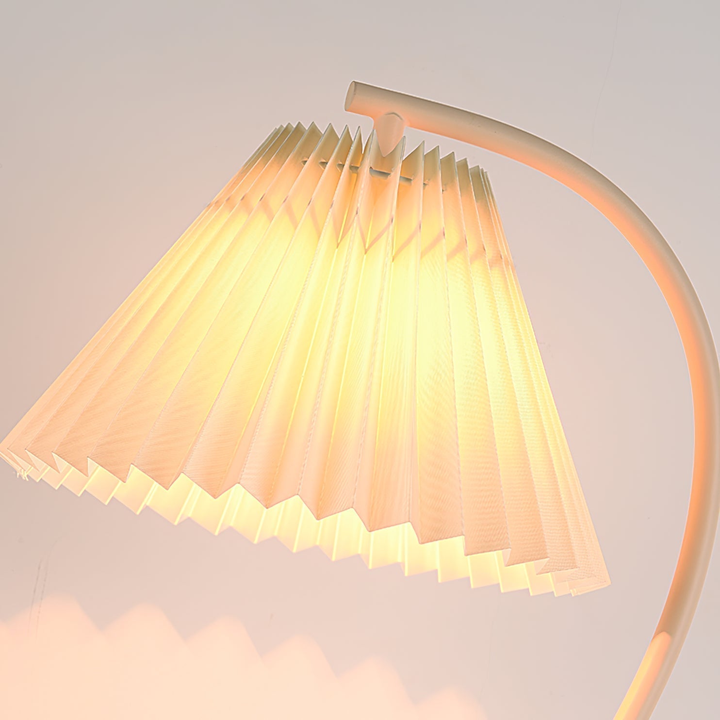 Sano Nordic Curved Ceramic Fabric Table Lamp