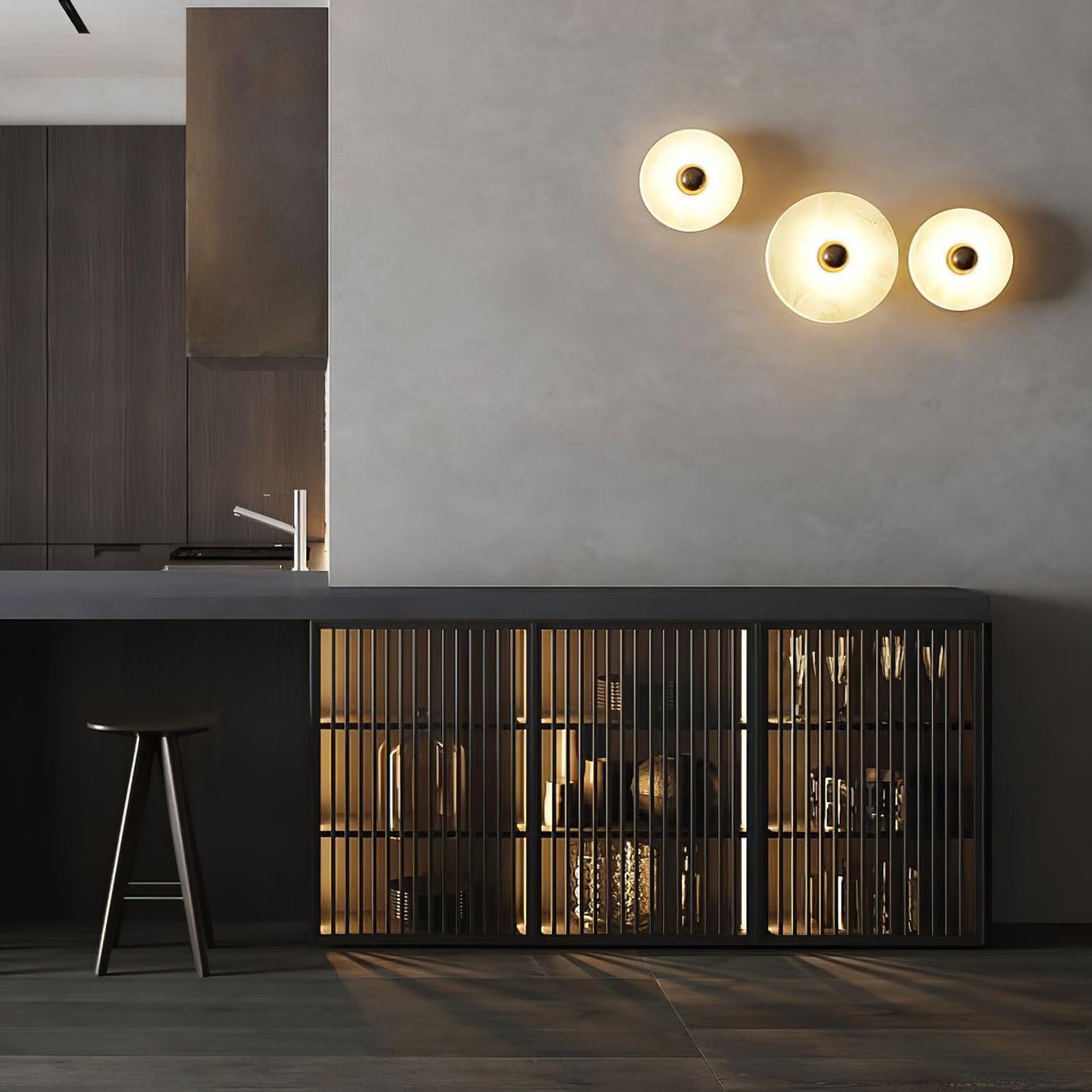 Cryn Collection | Wall Lamp with Sculptural Alabaster Design | Soft Glow for Modern Indoor Spaces 3