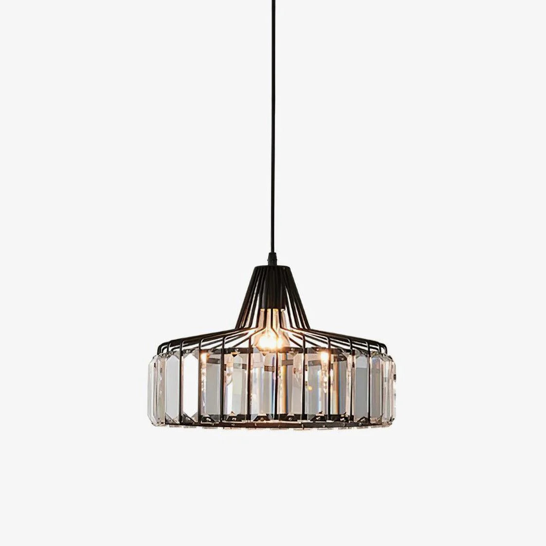 Hailie Classical Drum Crystal Pendant Light