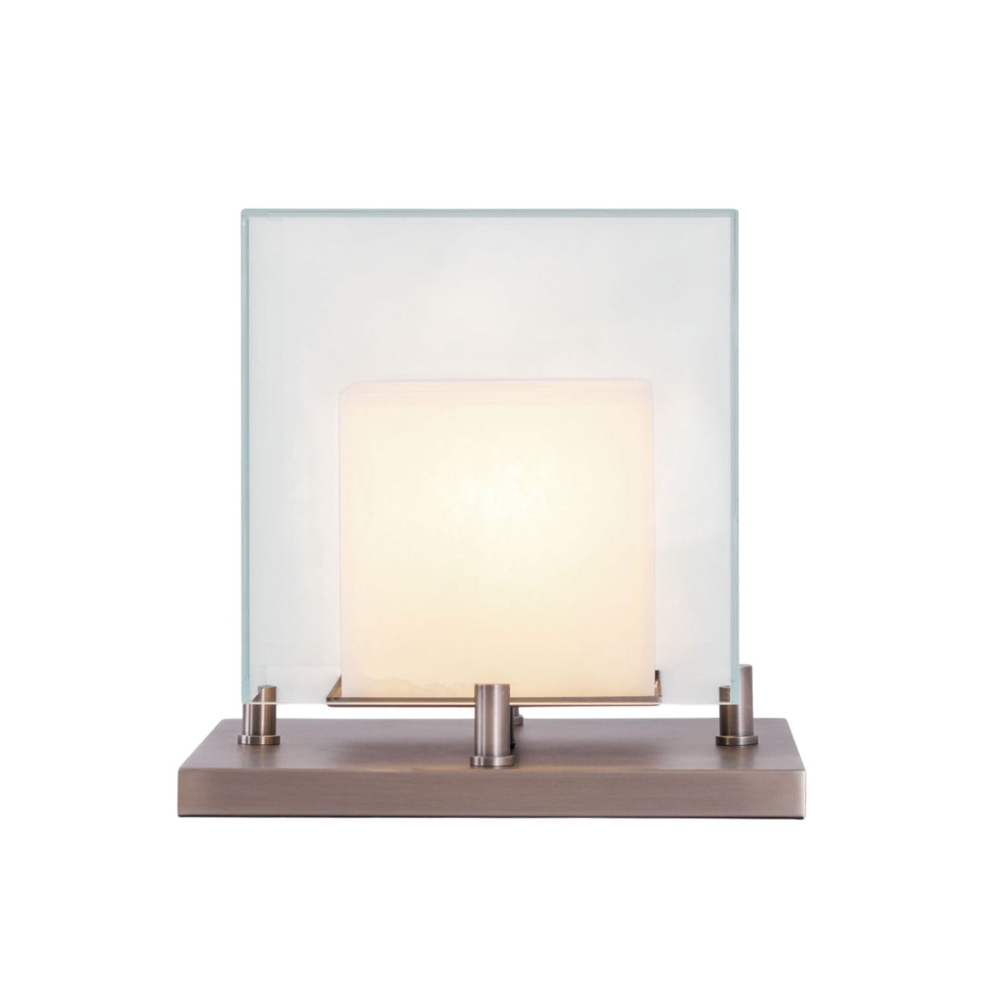 Cubo Alabaster | Table Lamp with Integrated LED & Warm Light | Stylish Bedside Table Lamp for Cozy Indoor Ambiance 8