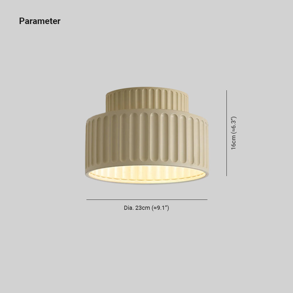 Hailie Pleated Macaron Ceiling Light