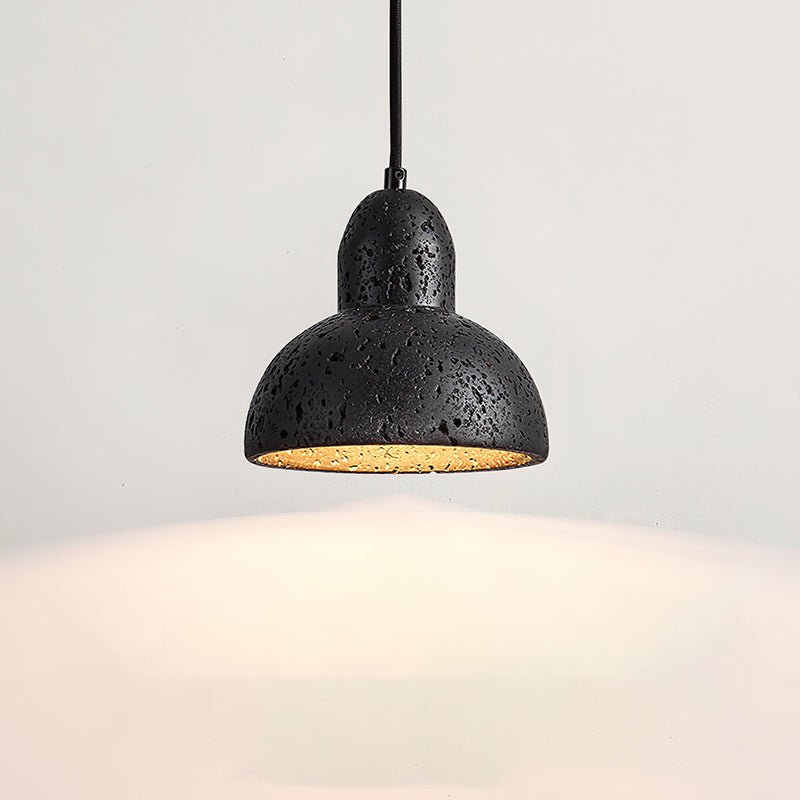 Dome Pendant Light with Organic Travertine Design | Adjustable Height for Kitchen Island and Dining Spaces 10