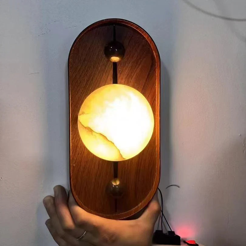 Driftwood Collection | Alabaster Wall Lamp with Unique Patterns | Elegant Wall Lighting for Bedrooms and Dining Rooms 6