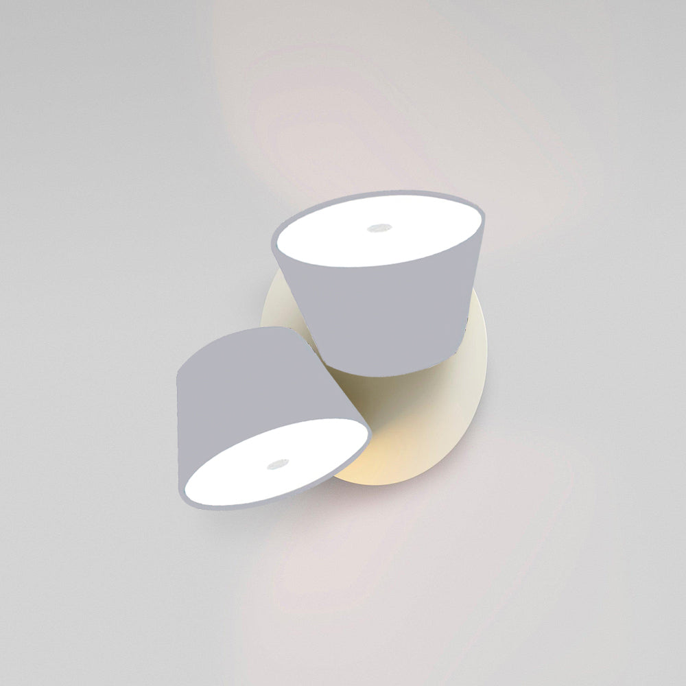 Dual Shade Wall Lamp | Metal Wall Lights with Adjustable Brightness | Modern Design for Versatile Spaces 14