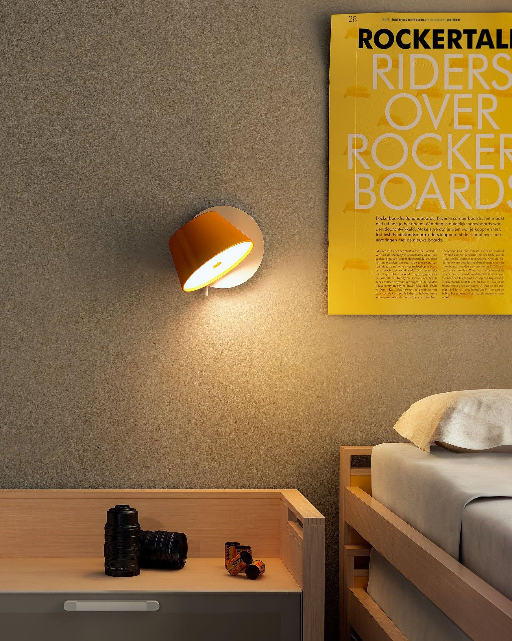 Dual Shade Wall Lamp | Metal Wall Lights with Adjustable Brightness | Modern Design for Versatile Spaces 8
