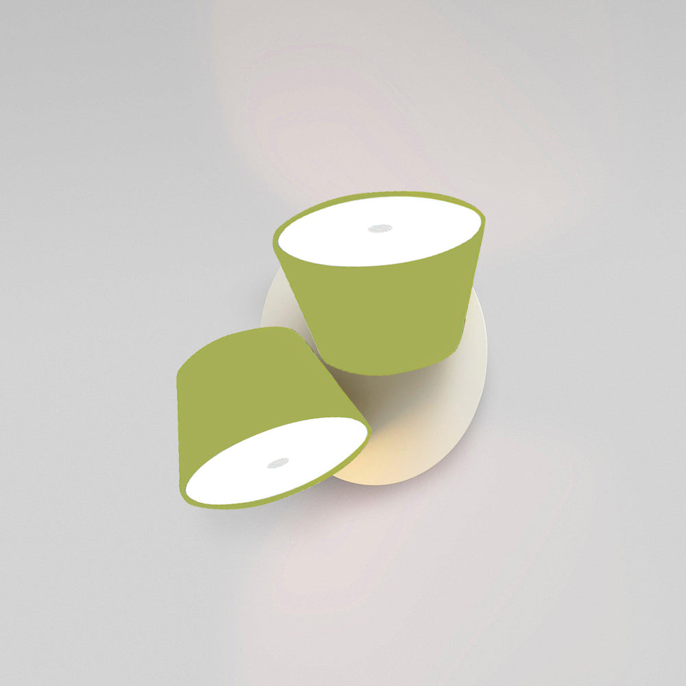 Dual Shade Wall Lamp | Metal Wall Lights with Adjustable Brightness | Modern Design for Versatile Spaces 9
