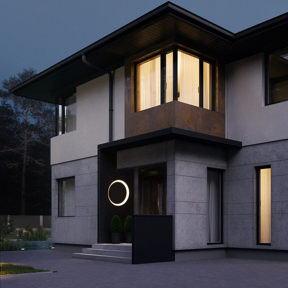 Eclipse | Outdoor Wall Light with IP65 Waterproof Rating | Warm LED Illumination for Garden and Patio 5