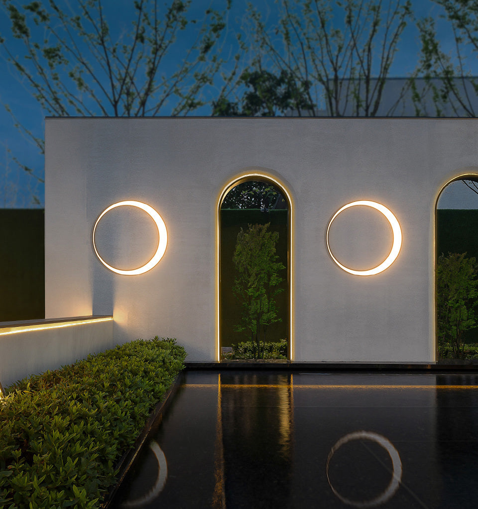 Eclipse | Outdoor Wall Light with IP65 Waterproof Rating | Warm LED Illumination for Garden and Patio 6
