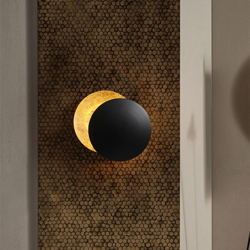 Eclipse | Wall Light with Solar Eclipse Design & Halo Effect | Modern Illumination for Unique Spaces 3