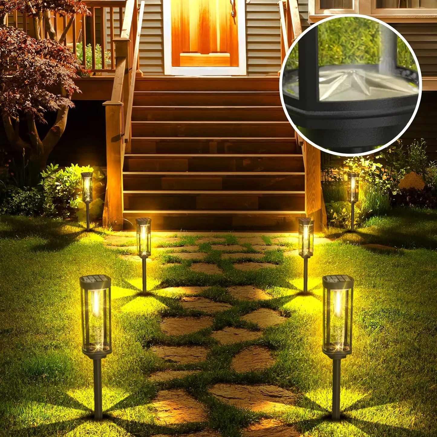 EcoGlow | Solar Lanterns with LED Light for Sustainable Outdoor Ambiance 4