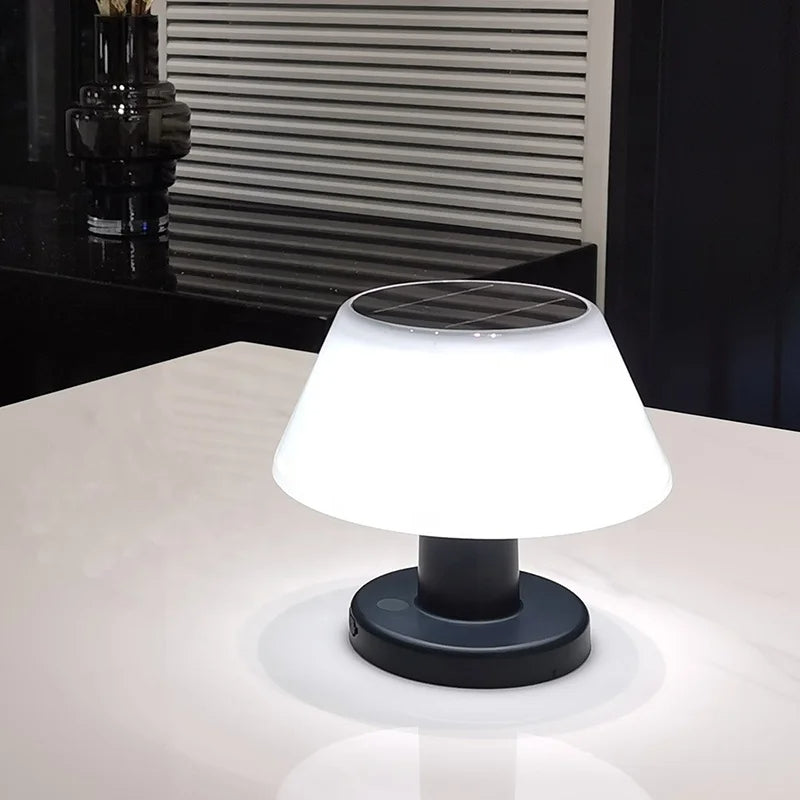 EcoGlow | Solar Table Lamp with Wireless Operation & Waterproof Design | Modern Eco-Friendly Lighting for Indoor & Outdoor Use 5