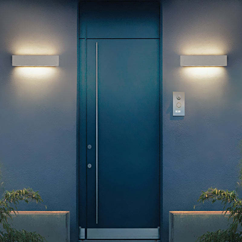 Edge Collection | LED Outdoor Wall Lamp with Up-and-Down Lighting | Modern Design for Patios and Gardens 5
