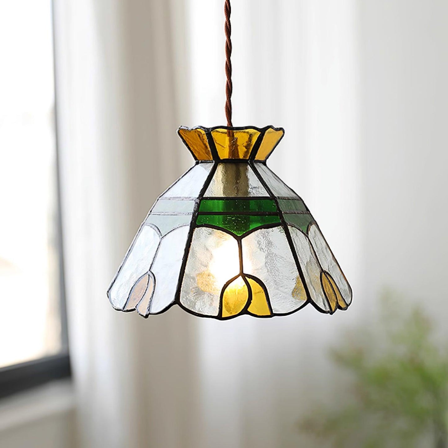 Eldine | Glass Pendant Light with Adjustable Height & Dimmable Feature | Elegant Kitchen Pendant Lighting for Stunning Illumination 2