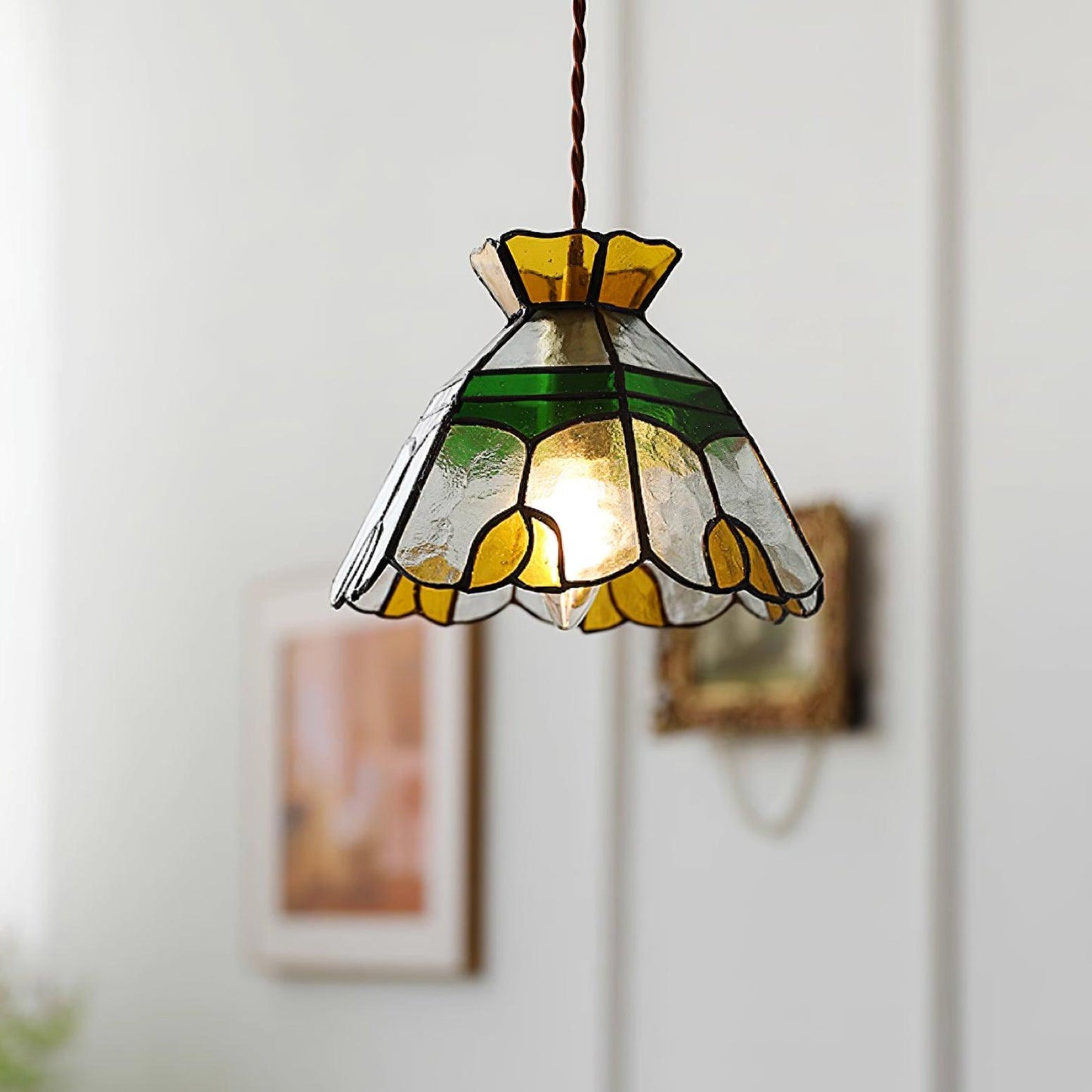 Eldine | Glass Pendant Light with Adjustable Height & Dimmable Feature | Elegant Kitchen Pendant Lighting for Stunning Illumination 6